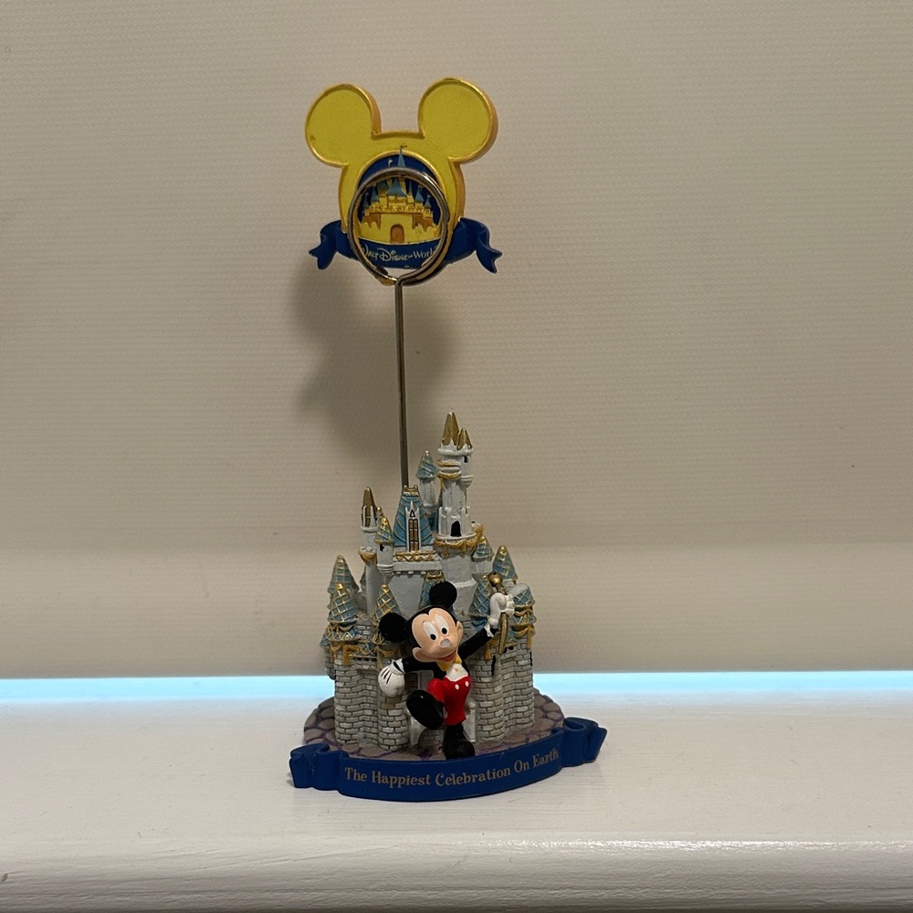 Disney Mickey Mouse Castle Photo Holder in Blue, Gold, Red